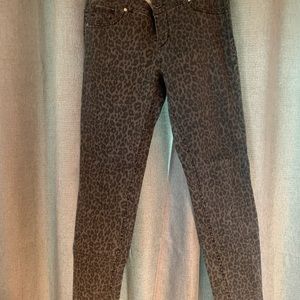 Aqua leopard pants